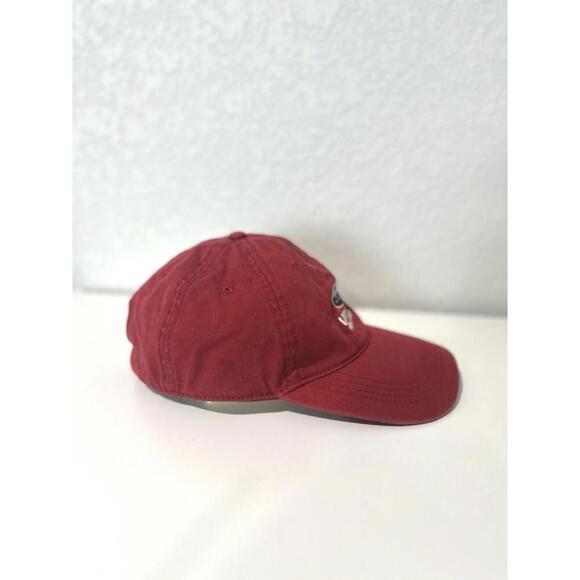 Prairie Mountain White Fish Montana Embroidered Red Adjustable Baseball Hat - Picture 5 of 10